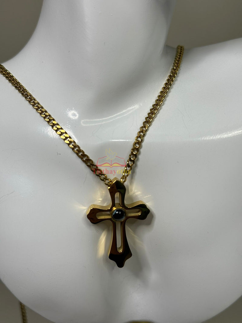 Cross with Projected Prayer