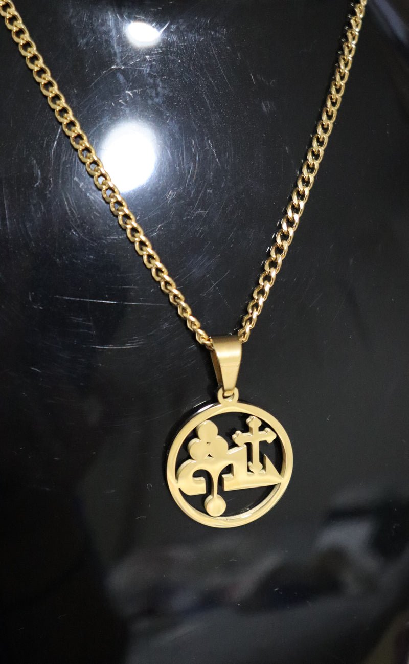 Ya Allaha (Yahweh / Jehovah) with Cross Necklace