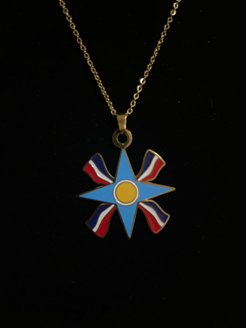 Assyrian Flag Necklace
