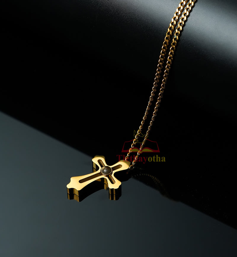 Cross with Projected Prayer